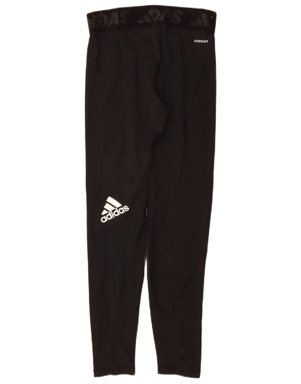 ADIDAS Girls Primegreen Grafiske Leggings 14-15 år Sort
