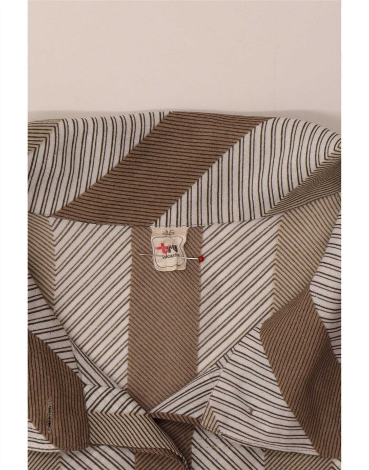 Tru Dame Pullover Shirt EU 46 XL Brun Stribet Polyester