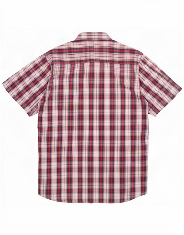 Carrera kortærmet herreskjorte 2XL flerfarvet plaid