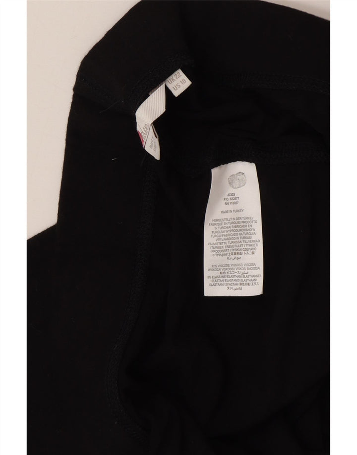 Marks & Spencer Dame Leggings UK 22 3XL Sort Viscose