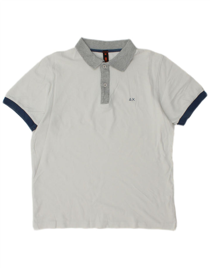 Sun68 Boys Rugby Polo Shirt 13-14 år Medium Hvid Bomuld