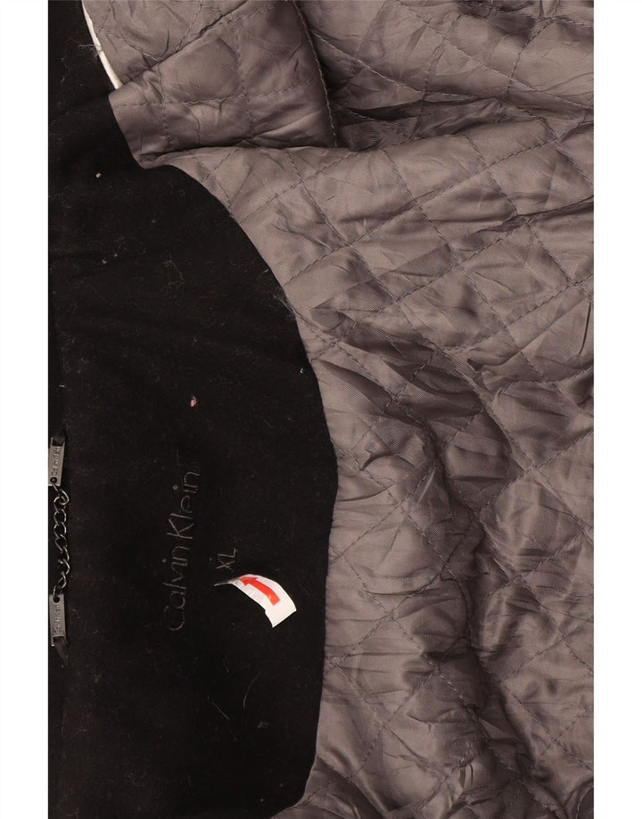 Calvin Klein Herre Military Jacket UK 42 XL Sort Uld