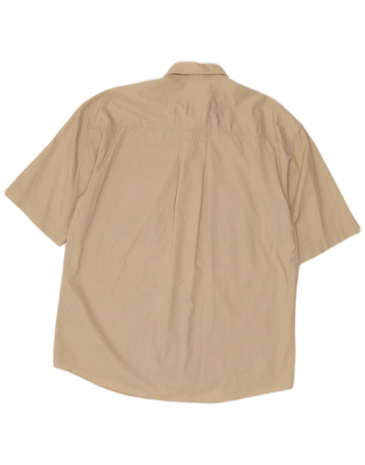 Camel Active Kortærmet Herreskjorte Medium Beige Bomuld