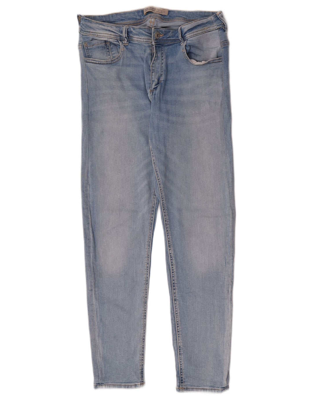 Zara Dame Slim Jeans EU 42 Large W32 L27 Blå