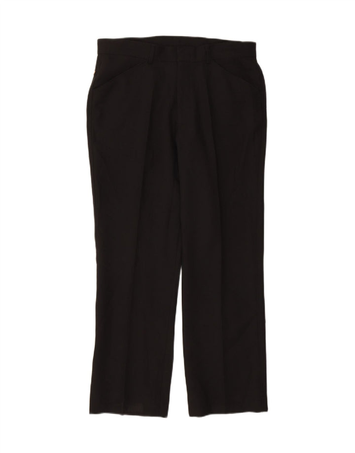 FARAH Womens Straight Casual Trousers W34 L29 Black Polyester Vintage Farah and Second-Hand Farah from Messina Hembry 
