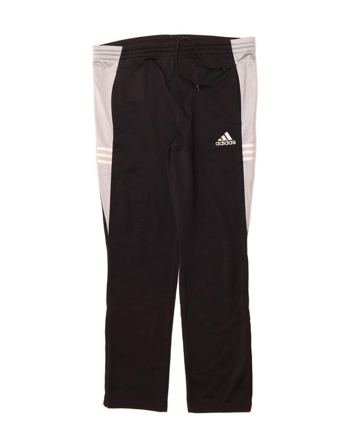ADIDAS Mens Tracksuit Trousers XL Black Colourblock Polyester Vintage Adidas and Second-Hand Adidas from Messina Hembry 