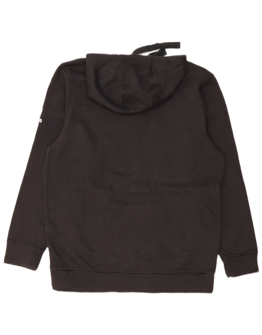 ADIDAS Herre Raiders Grafisk hættetrøje Jumper Stor sort bomuld