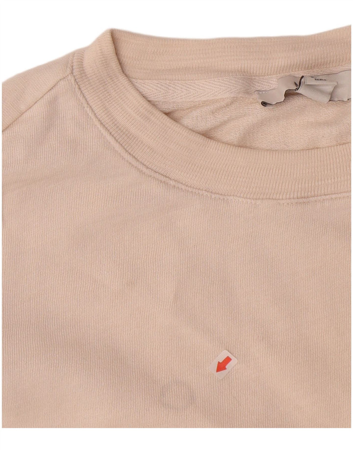 Marks & Spencer Dame Sweatshirt Jumper UK 16 Large Beige Tie Dye
