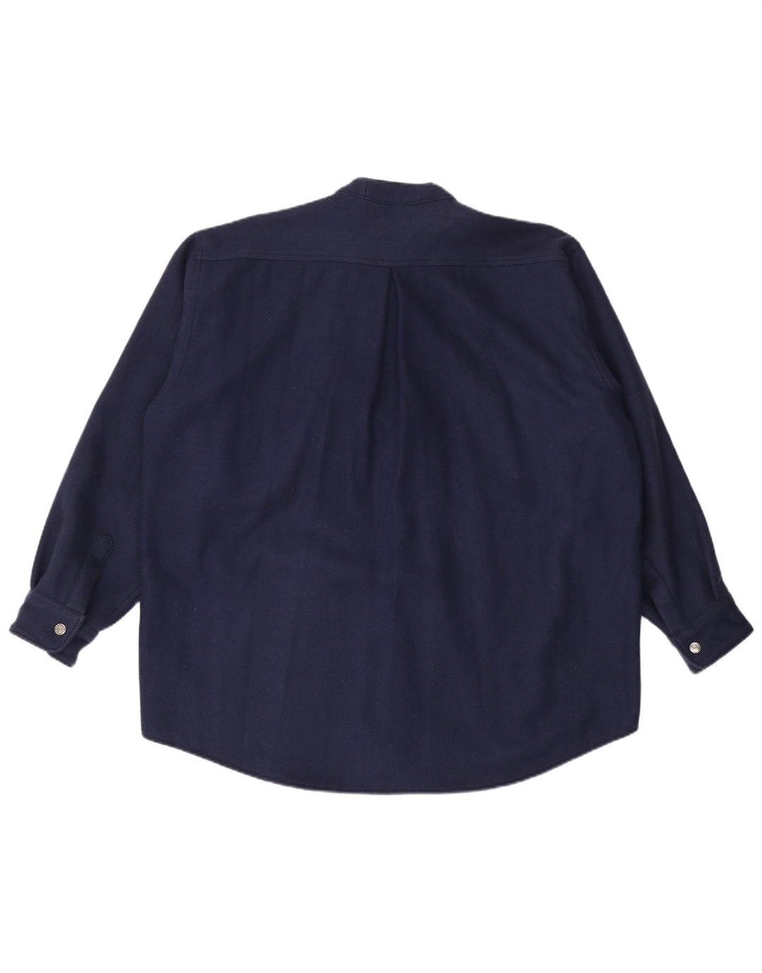 VINTAGE Herre Pullover Flanell Shirt 2XL Navy Blue