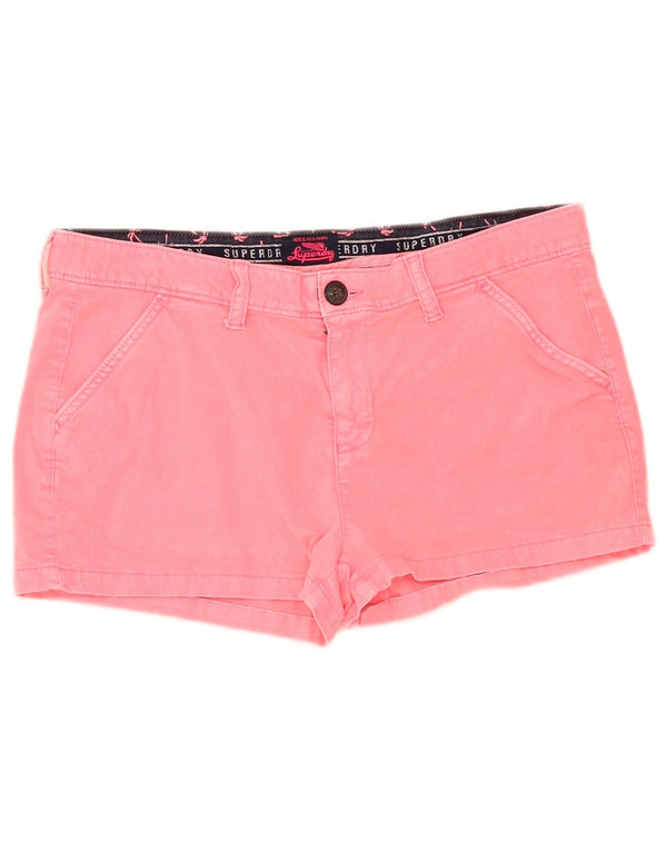 Superdry Hot Pants til kvinder W34 Large Pink Bomuld