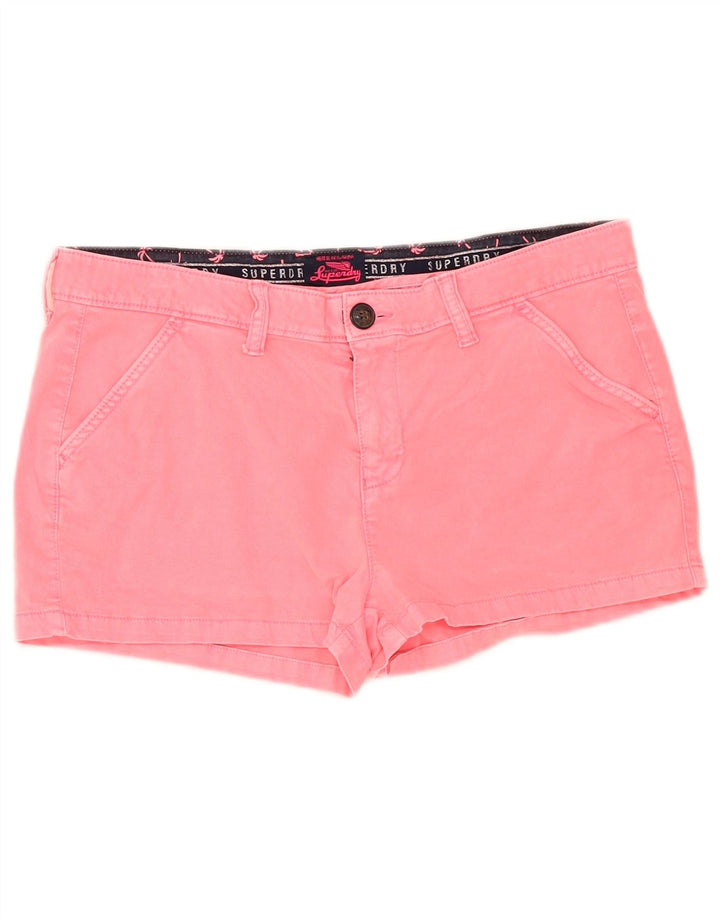 Superdry Hot Pants til kvinder W34 Large Pink Bomuld