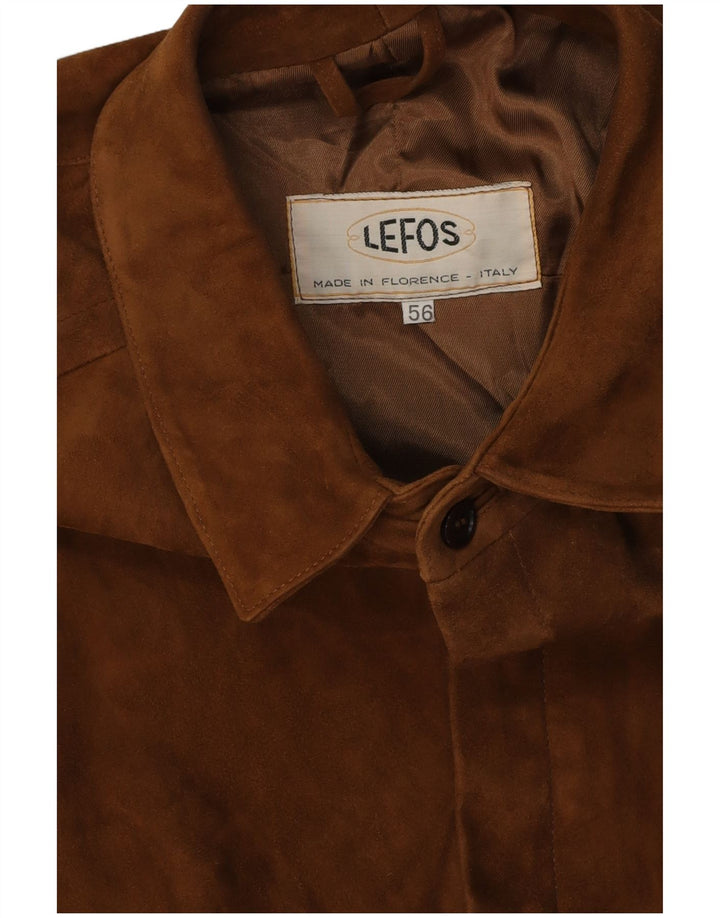 VINTAGE Herre ruskindsjakke UK 38 Medium Beige