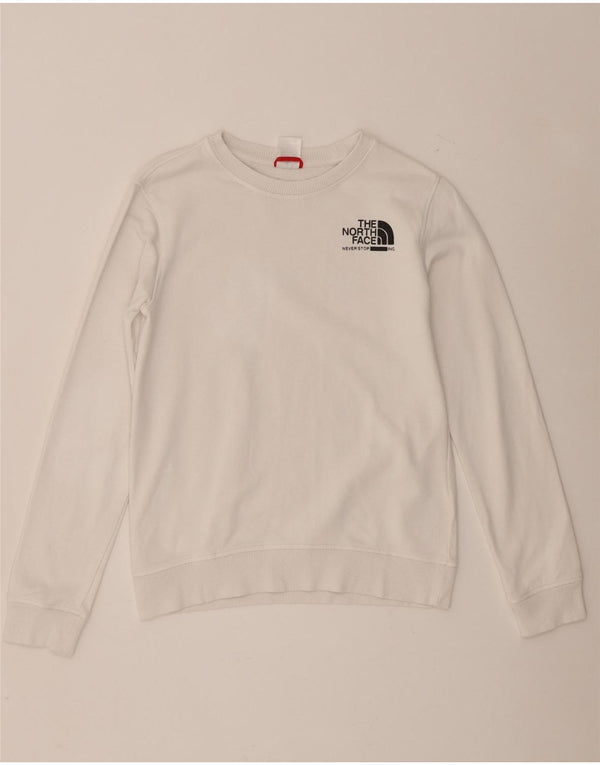 The North Face Boys Grafisk Sweatshirt Jumper 14-15 år XL Hvid Bomuld