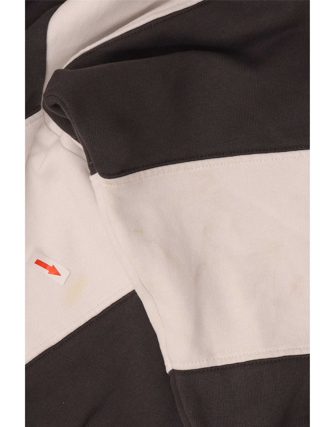 Levi's Womens Oversized Crop Sweatshirt Jumper UK 14 Medium Sort Stribet