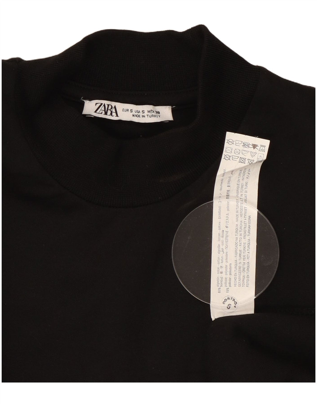 Zara Sweatshirt til mænd, lille sort bomuld