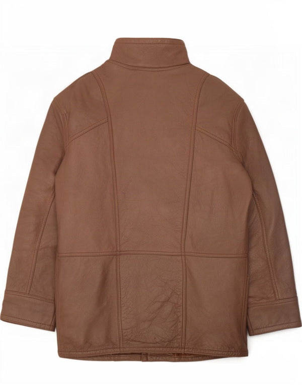 Vintage Dame Shearling Jacket UK 14 Medium Brown
