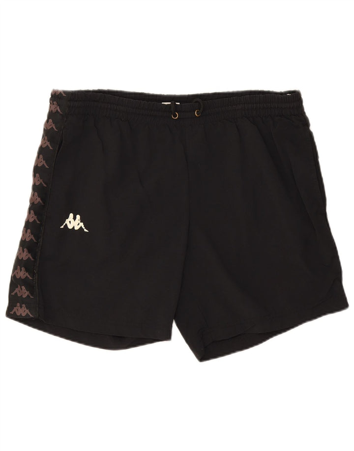 Kappa Herre grafiske sportsshorts Medium Sort