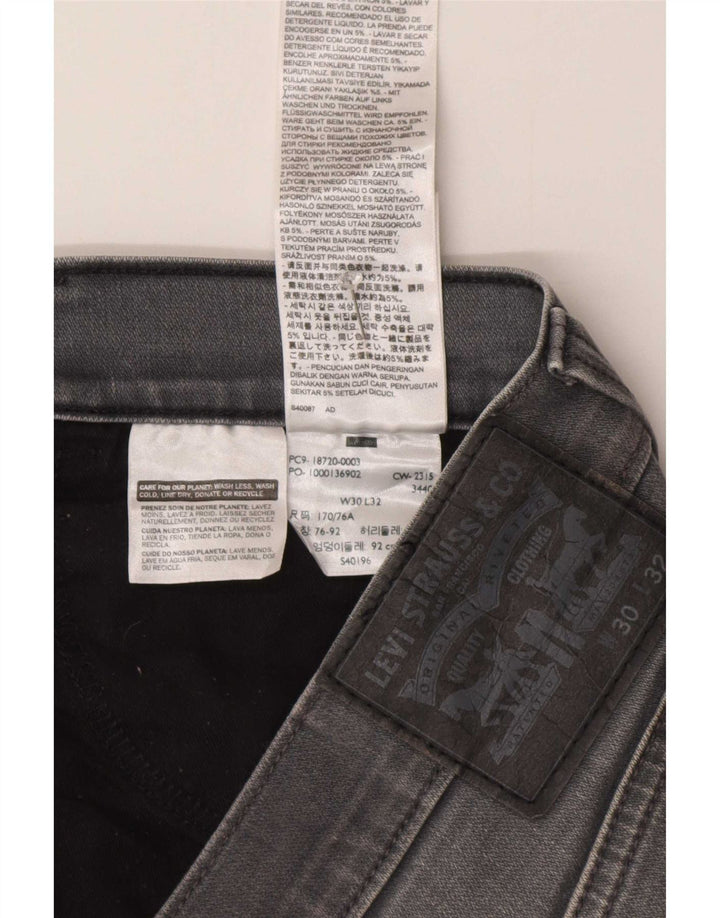 Levi's Slim Jeans til kvinder W30 L29 Grå bomuld