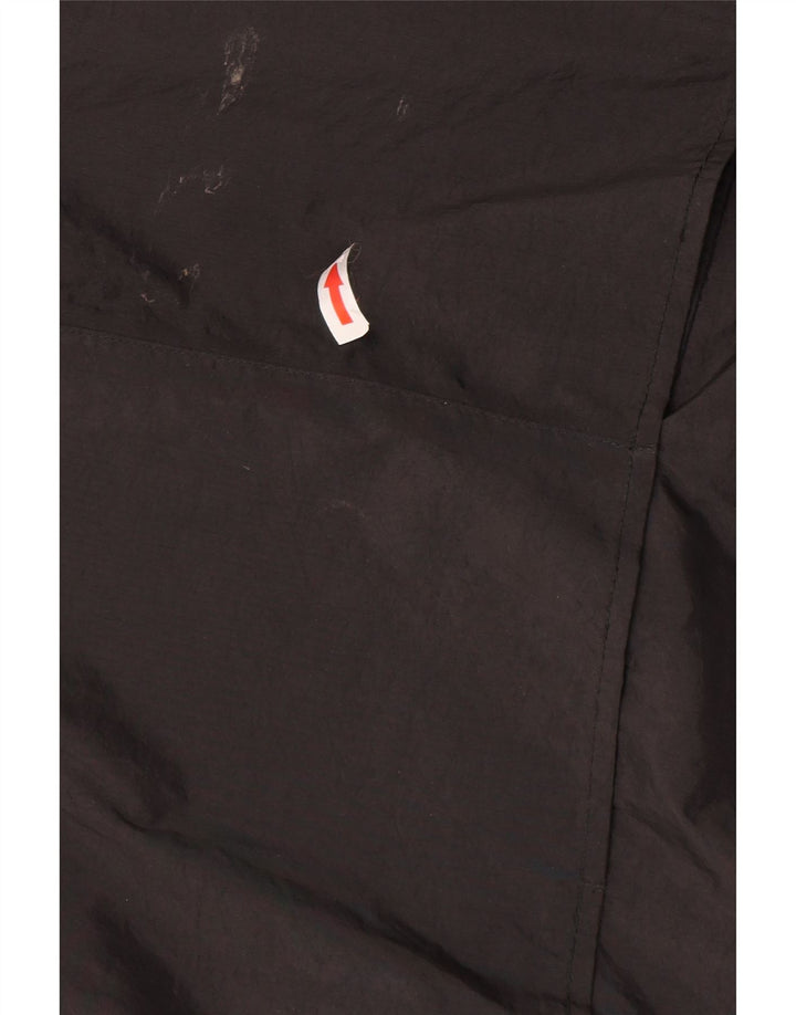 K-Way Pige Hooded Windbreaker Coat 8-9 År Sort Polyester