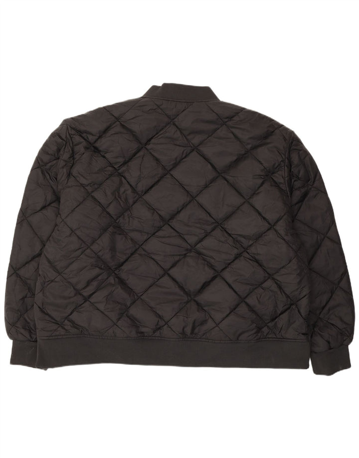 DICKIES Herre Quiltet Jakke UK 48 4XL Sort Nylon