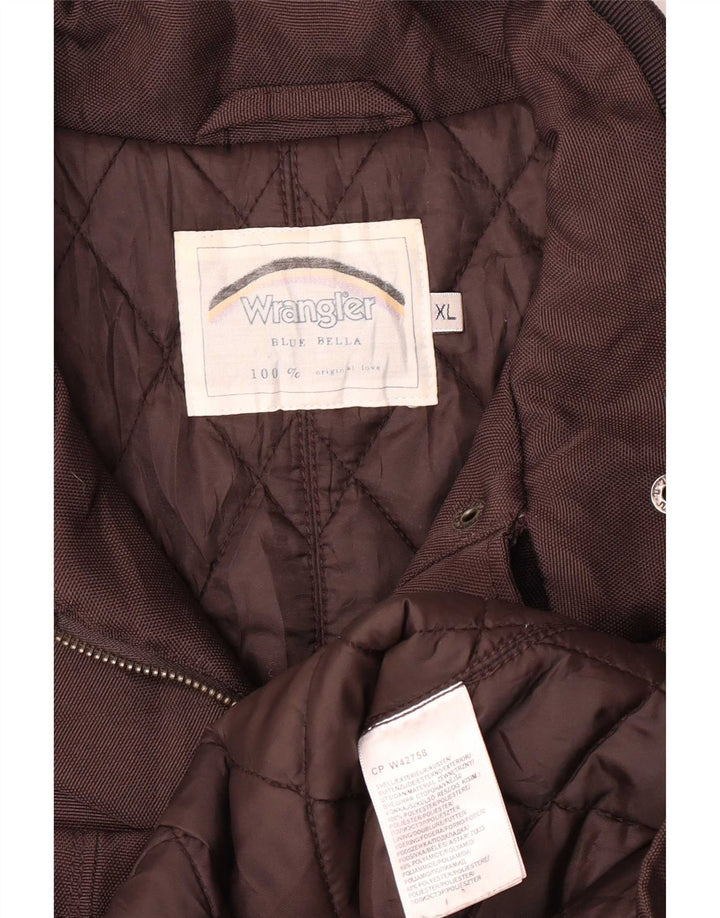 Wrangler Militærjakke til kvinder UK 18 XL Brun Polyester