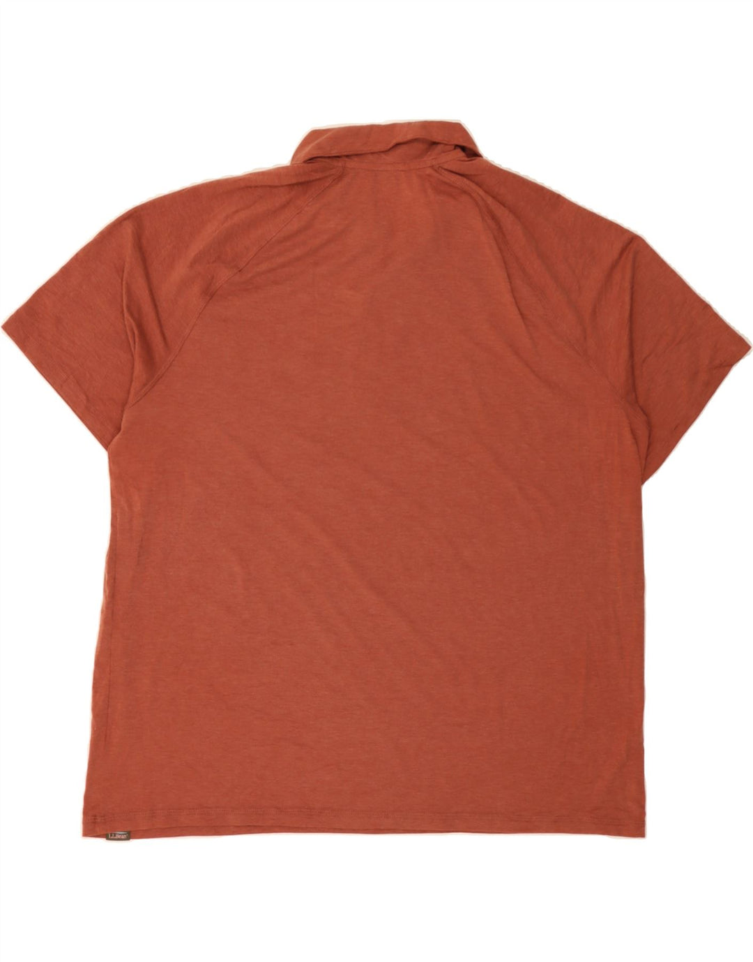L.L.BEAN Mens Slightly Fitted Polo Shirt XL Brown Polyester Vintage L.L.Bean and Second-Hand L.L.Bean from Messina Hembry 