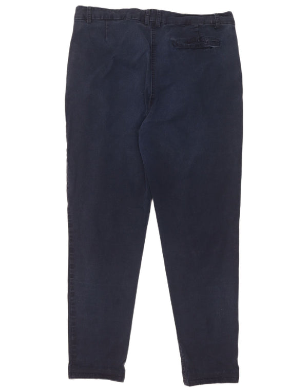 Laura Ashley Dame Slim Chino Bukser UK 14 Large W34 L28 Navy Blue