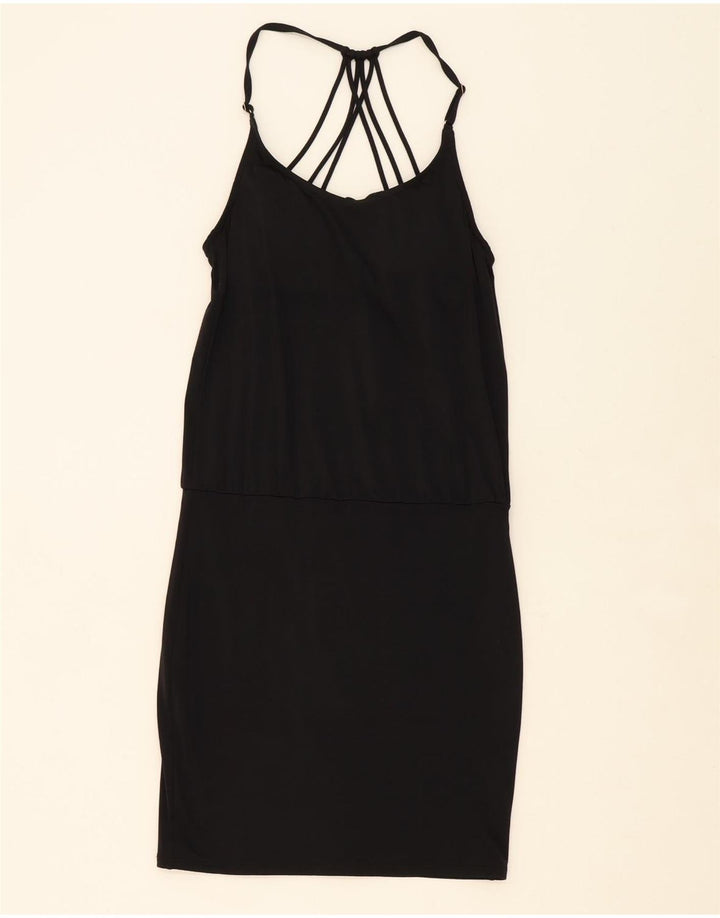 ATHLETA Womens Halter Dress UK 4 XS Black Nylon Vintage Athleta and Second-Hand Athleta from Messina Hembry 