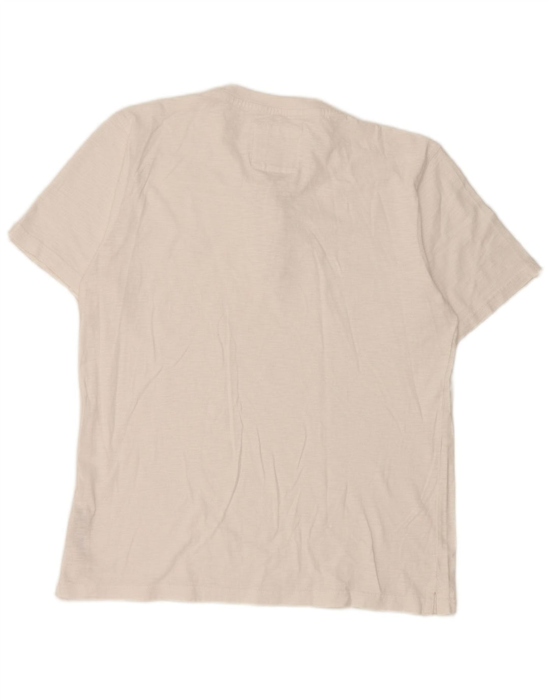 Fat Face Herre T-Shirt Top Stor Hvid Bomuld
