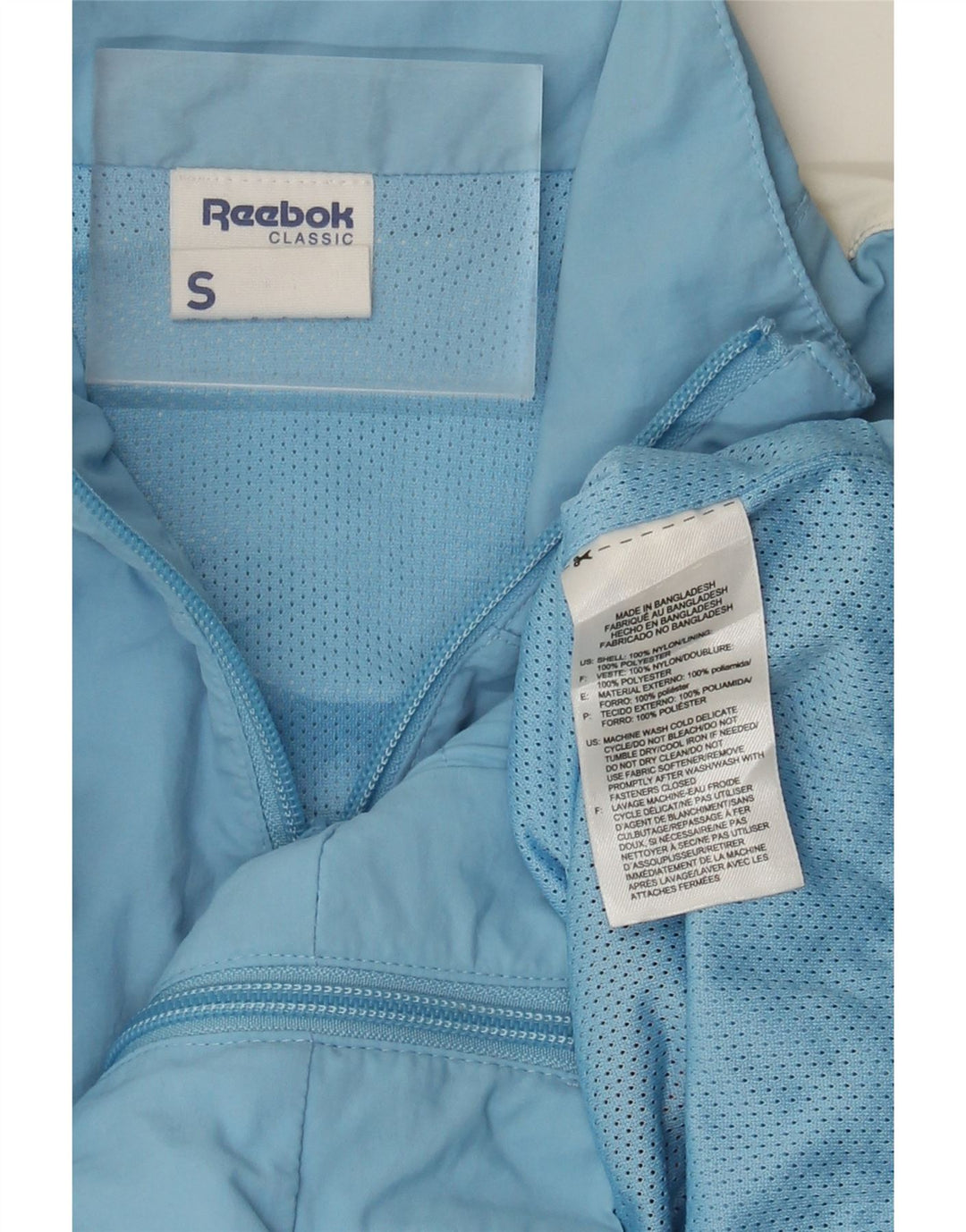 Reebok Træningsdragt til mænd Topjakke Lille Blå Colourblock Nylon