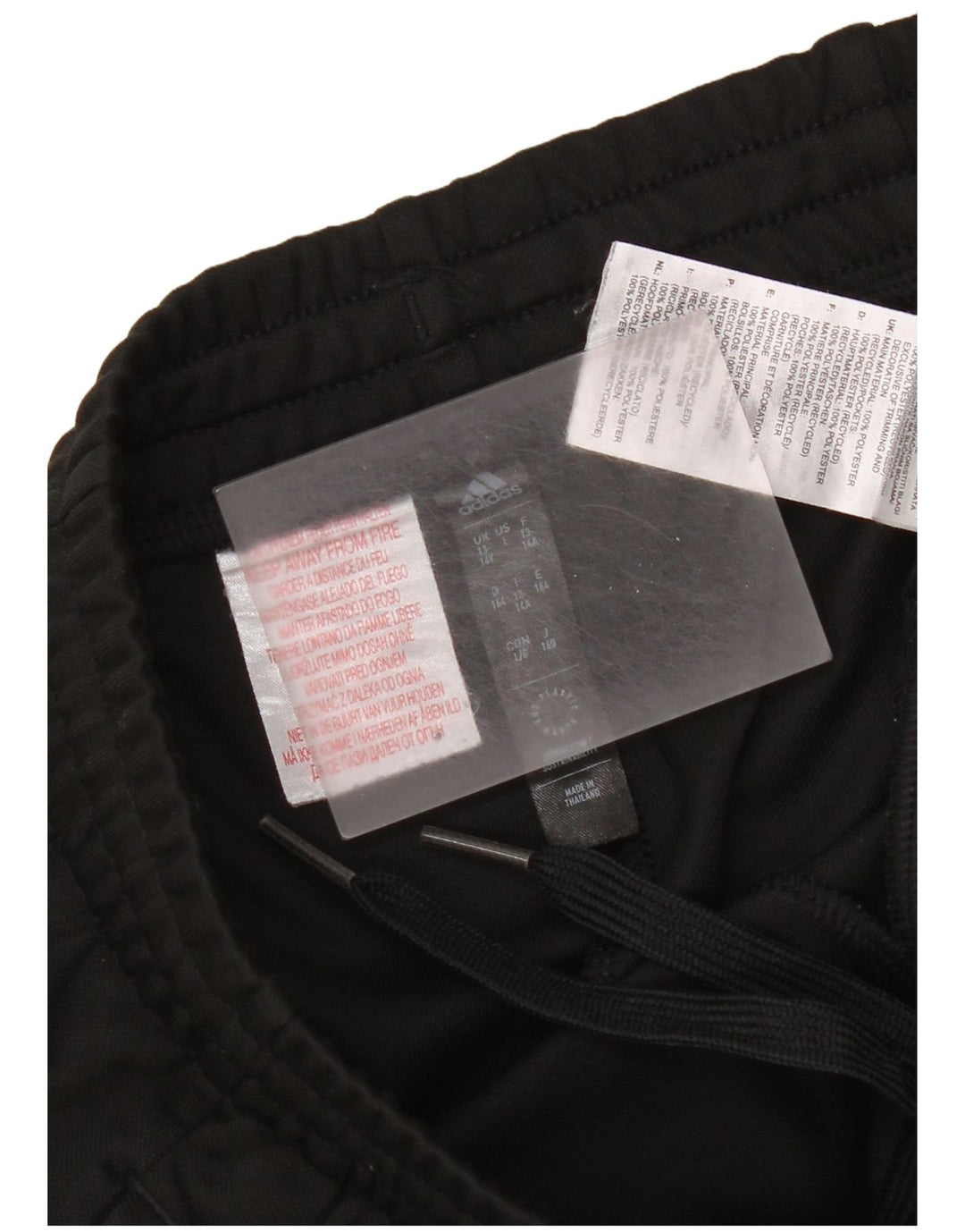 Adidas Boys Sports Shorts 13-14 år Sort Colourblock Polyester