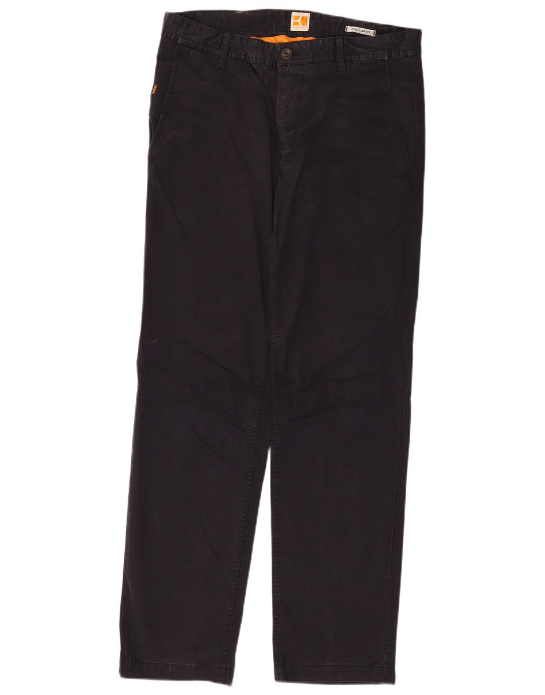 HUGO BOSS Herre Regular Fit Chinobukser W32 L32 Marineblå Bomuld