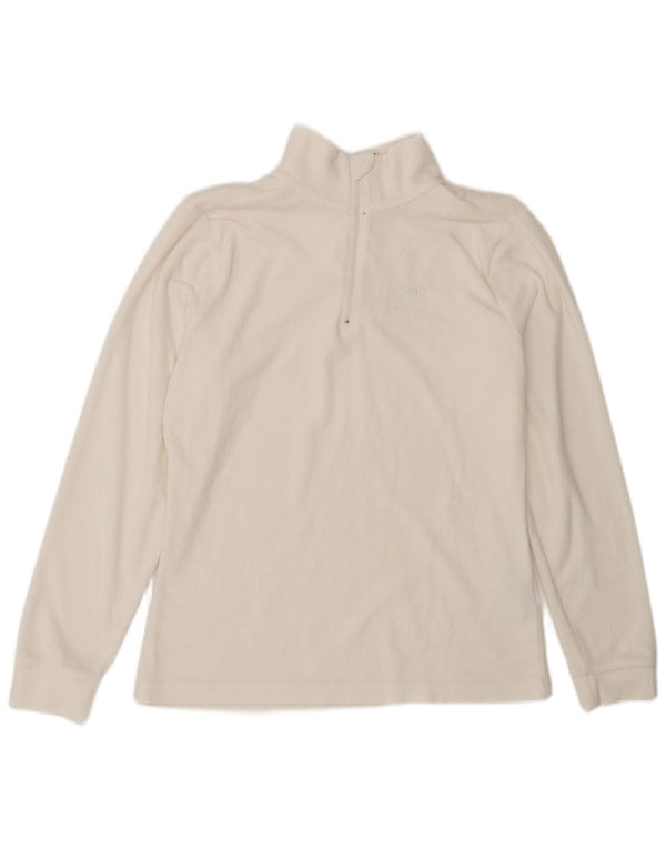 Brugi Dame Fleece Jumper med lynlås DK 14 Medium White Polyester