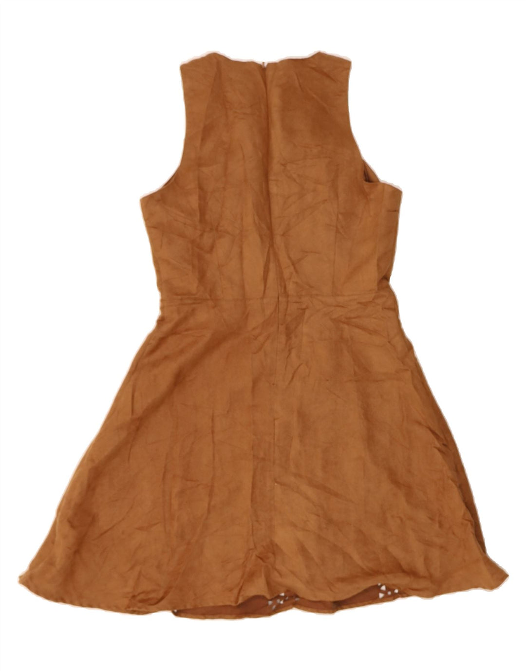 MOSSIMO Womens Sleeveless A-Line Dress UK 10 Small Brown Polyester Vintage Mossimo and Second-Hand Mossimo from Messina Hembry 