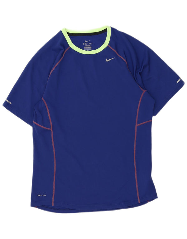 NIKE Dri Fit T-shirt top lille blå polyester