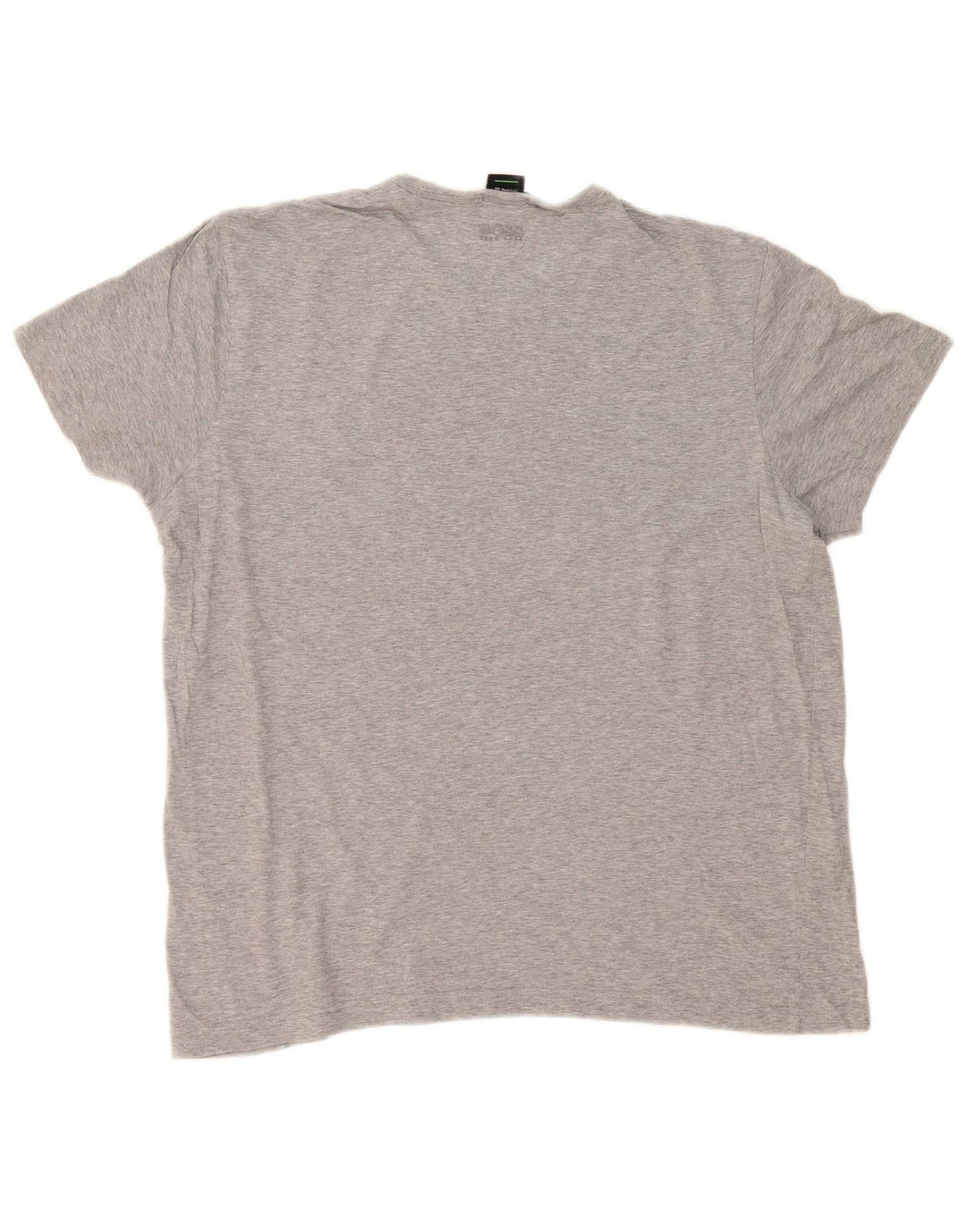 Hugo Boss Herre Regular Fit Grafisk T-Shirt Top Stor Grå Bomuld