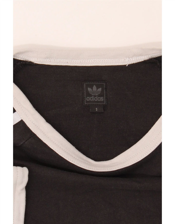 ADIDAS Mens T-Shirt Top Small Black Cotton Vintage Adidas and Second-Hand Adidas from Messina Hembry 