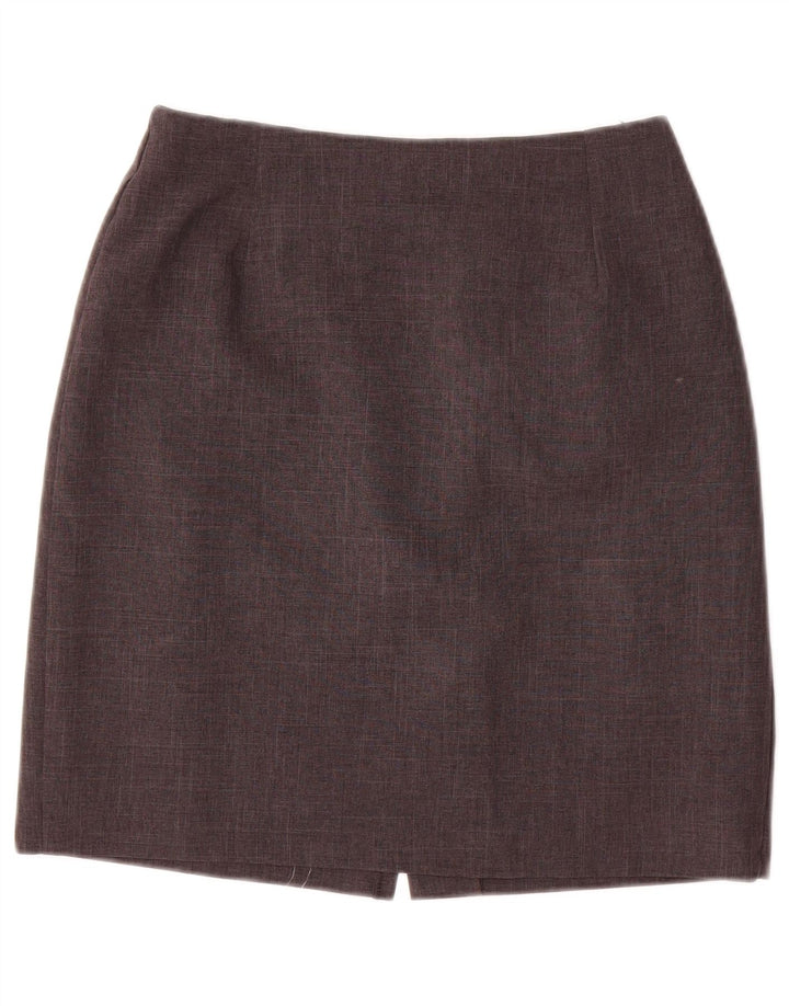 NEW LOOK Womens Pencil Skirt UK 10 Small W28 Grey Polyester Classic