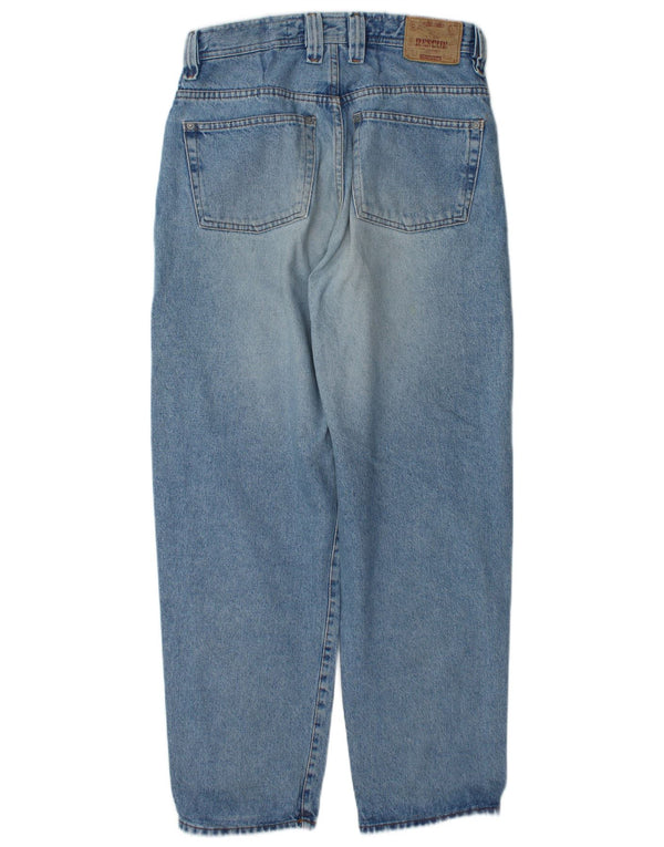 Vintage herre Loose Fit tilspidsede jeans W31 L30 blå bomuld