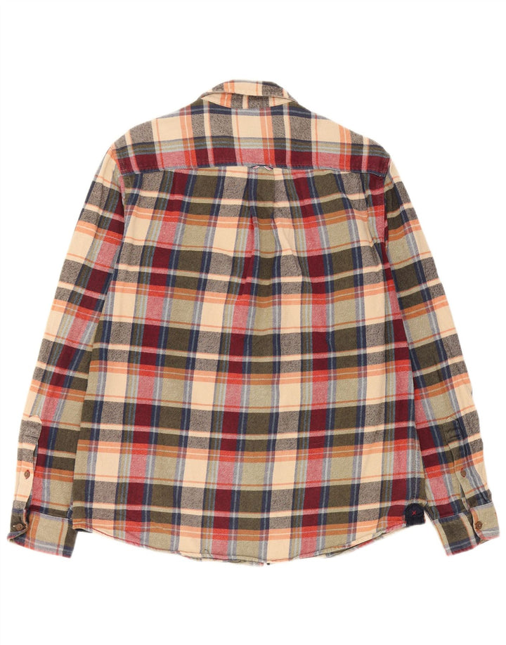 White Stuff Herre Classic Fit Flanellskjorte Medium Grøn Ternet Bomuld