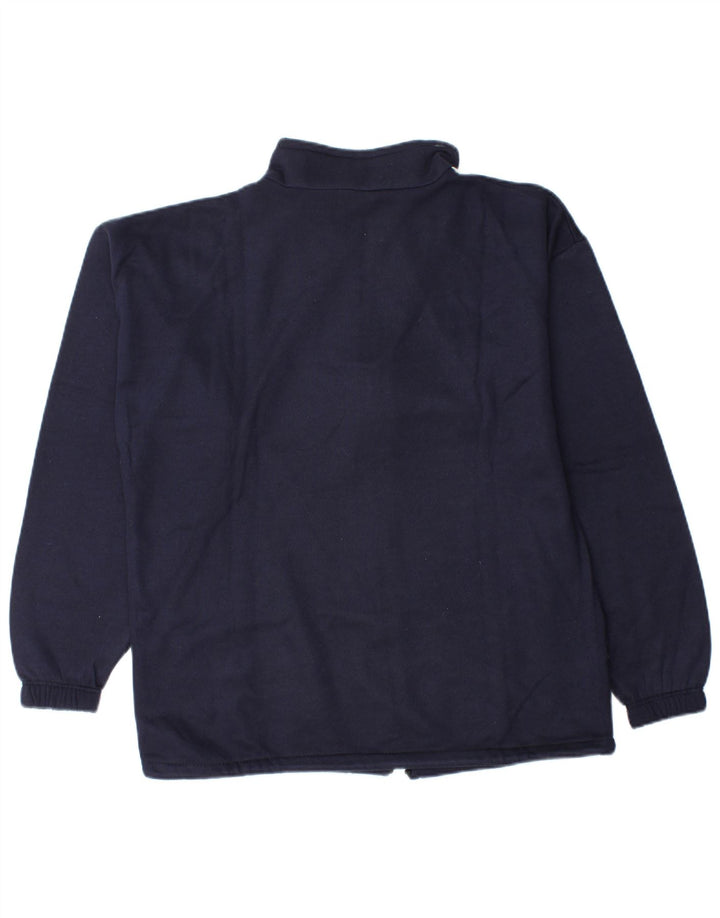 Vintage træningsdragt til mænd Topjakke Medium Marineblå Colourblock Bomuld