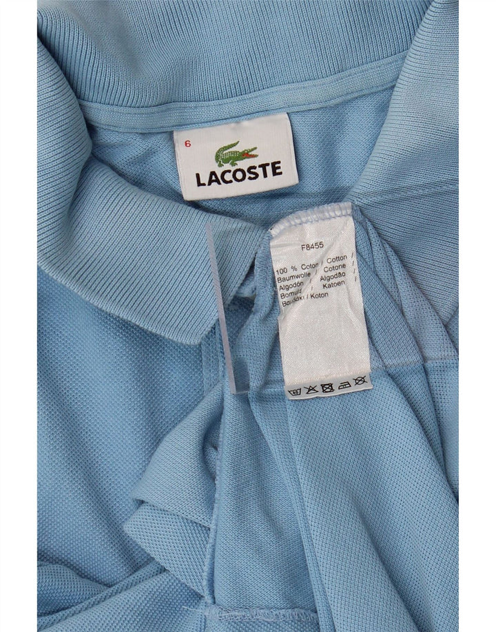LACOSTE Poloshirt til mænd str. 6 XL Blå bomuld