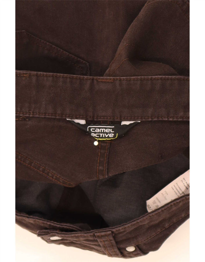 Camel Active Herre tilspidsede jeans W31 L31 Brun bomuld