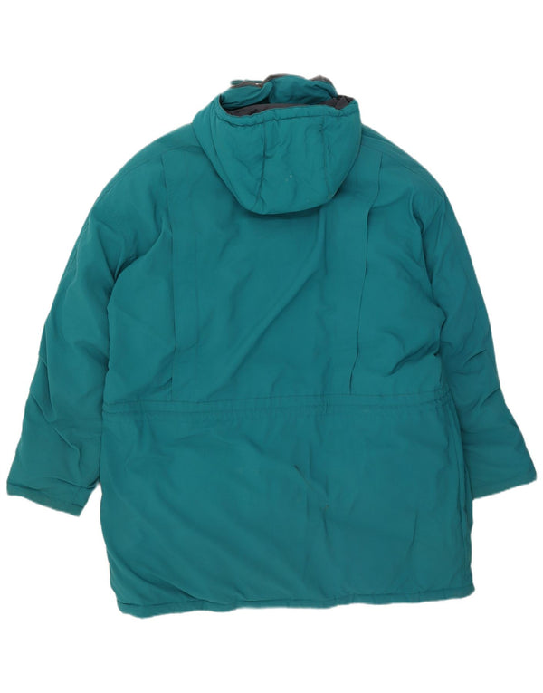 Valmeline Herre Hooded Windbreaker Coat UK 42 XL Blå Nylon