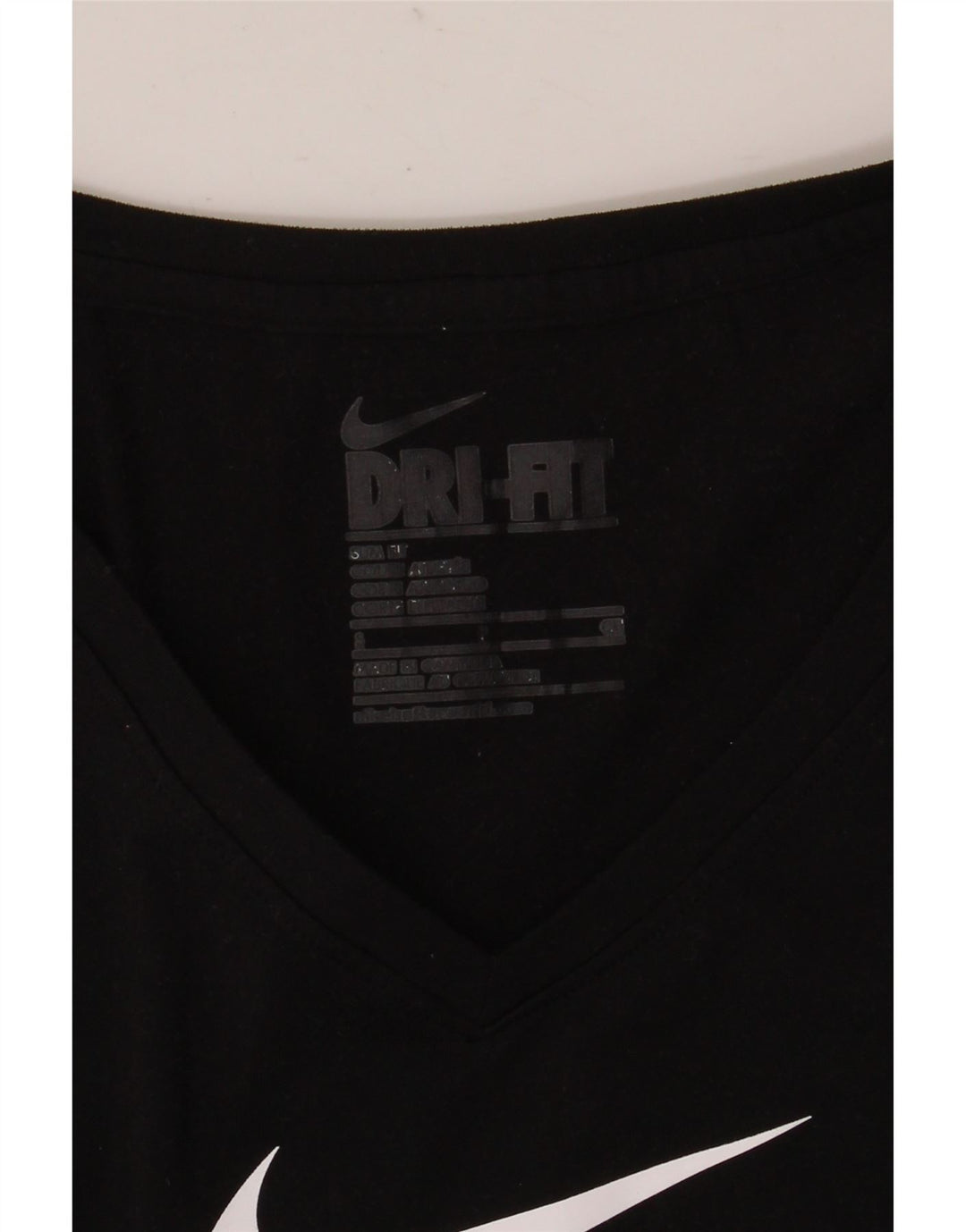 Nike Herre Dri Fit Slim Fit Grafisk T-Shirt Top Lille Sort