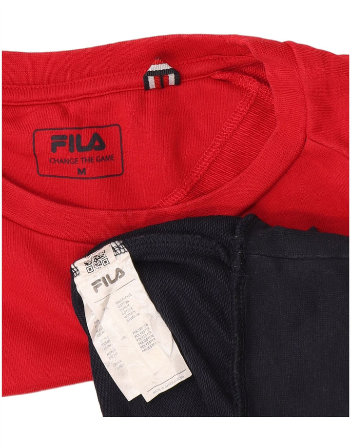Fila Herre grafisk sweatshirt Jumper UK 14 Medium Flerfarvet Colourblock