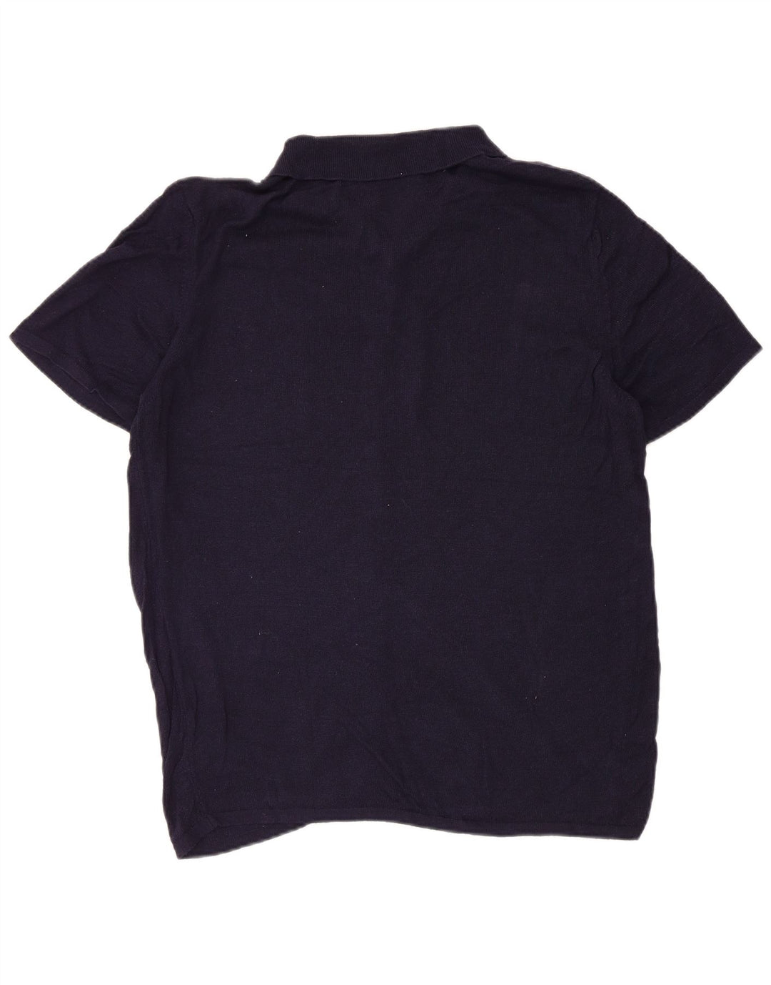 Zara Kortærmet Herreskjorte XL Navy Blue Rayon
