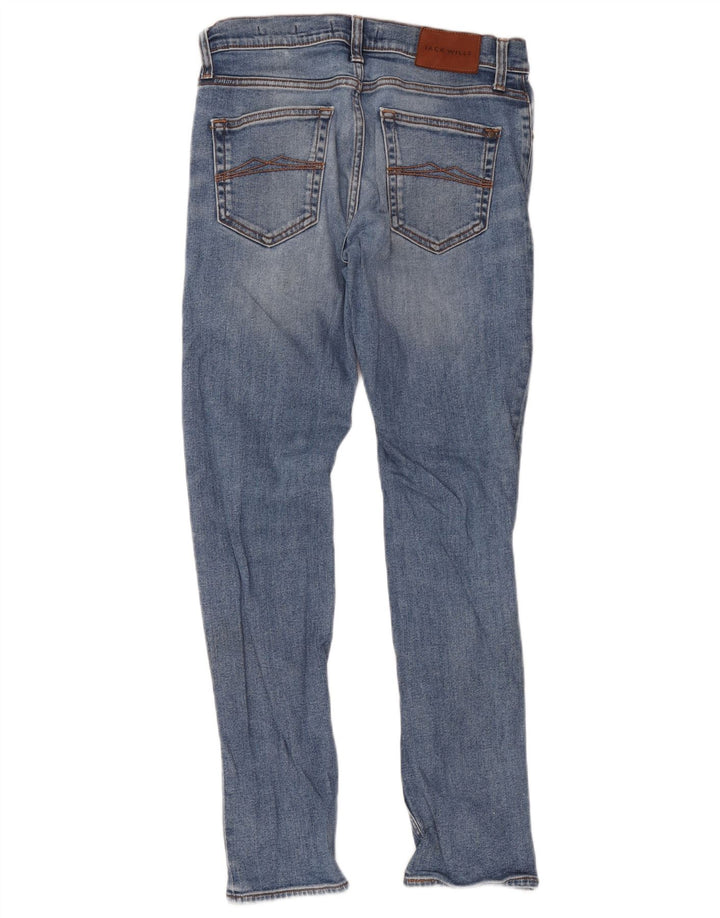 Jack Wills Herre Slim Jeans W28 L30 Blå Bomuld