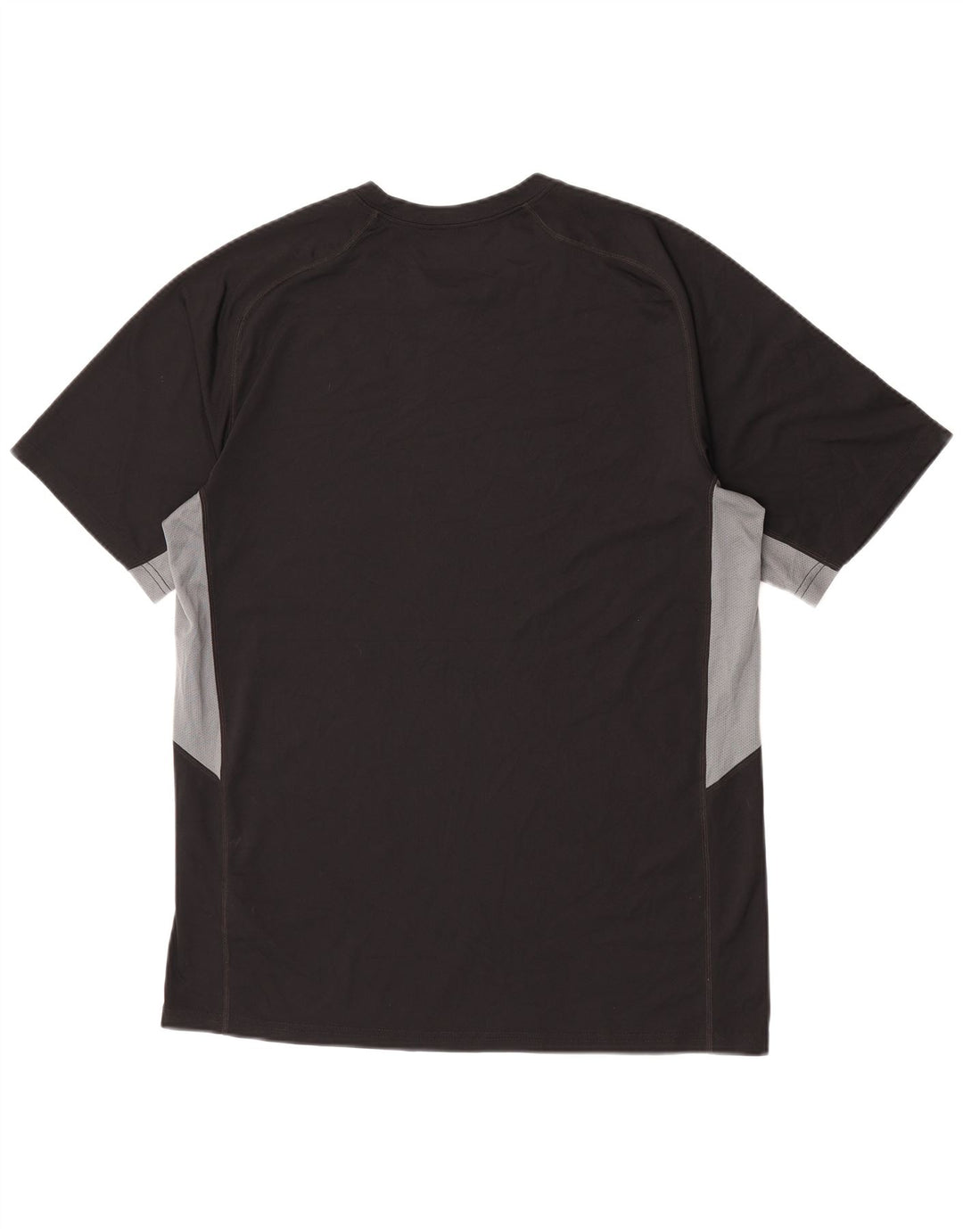 Nike Herre Dri Fit T-Shirt Top Stor Sort Colourblock Polyester