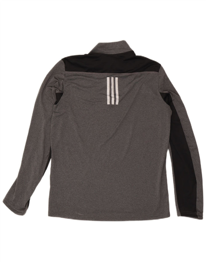 Adidas Herre Aeroready Pullover Træningsdragt Top Medium Grå Colourblock